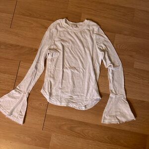 Free People, white, bell sleeves shirt